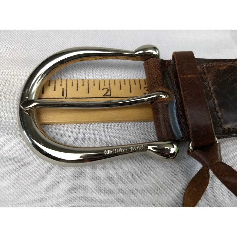 Michael Kors Braided Leather Belt Women 44